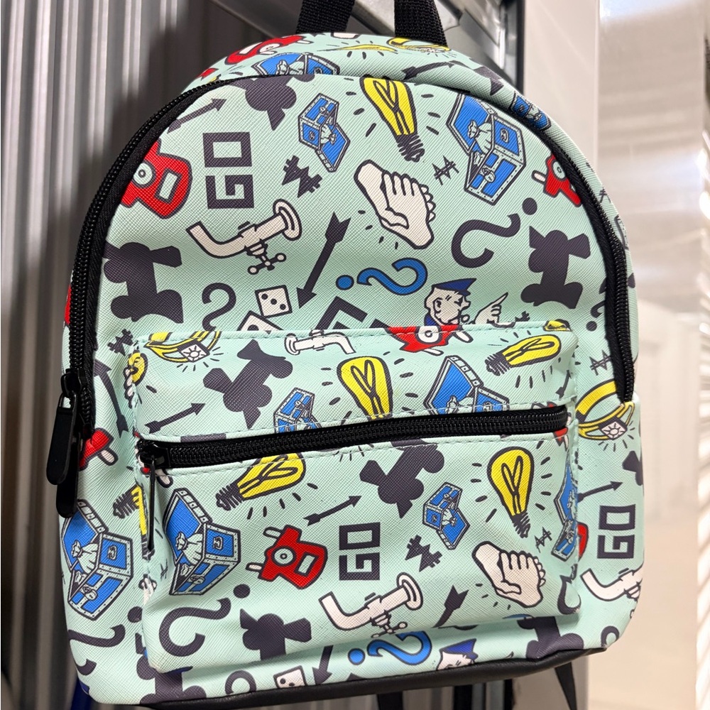 Hasbro Mini Monopoly Gaming Backpack NWT